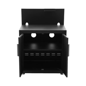 Cuisine extérieure acier 2 portes 1 crochet L80cm MILOS