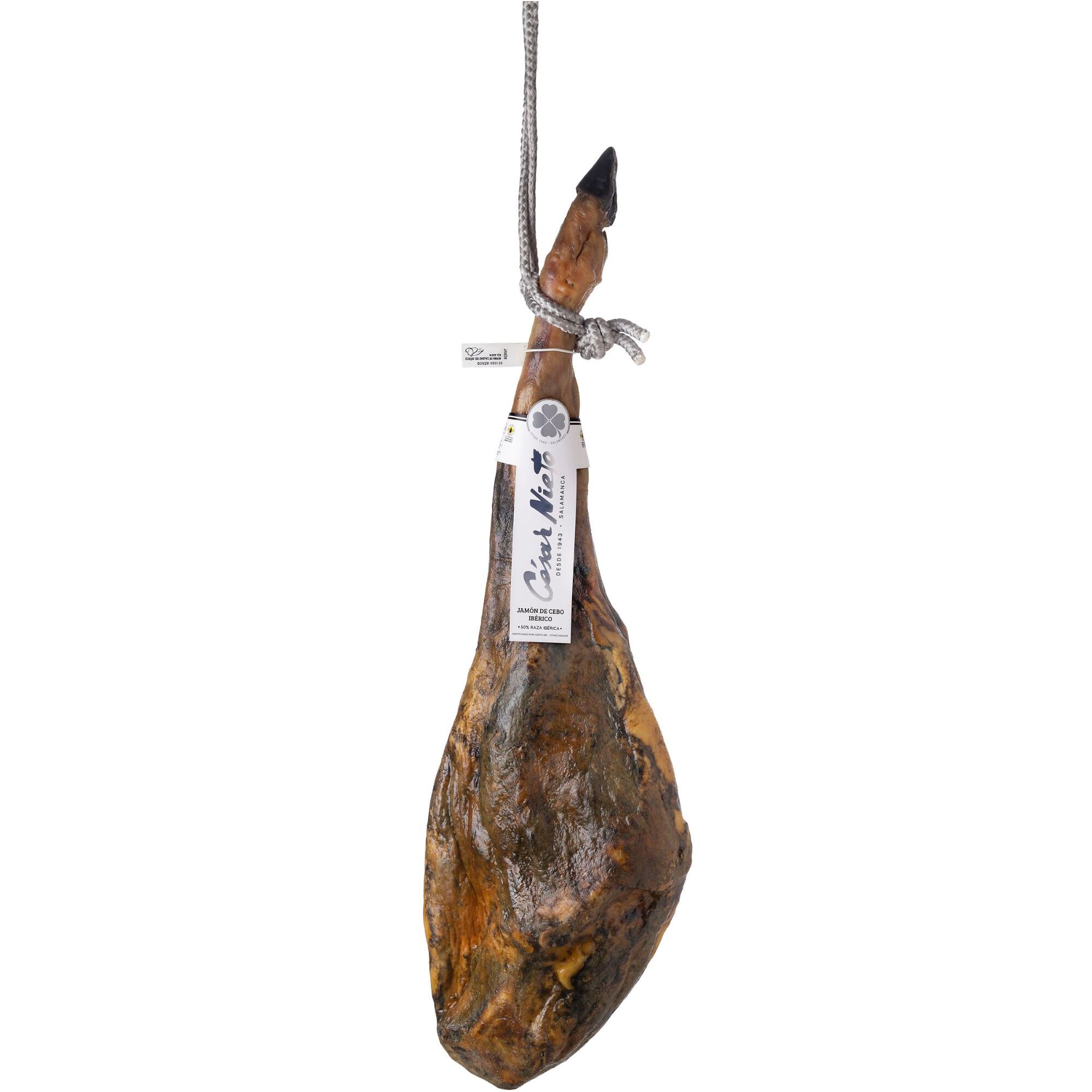 Jambon avec Patte Cebo Ibérico 50% Race Ibérica - 7kg - Espagne - César Nieto