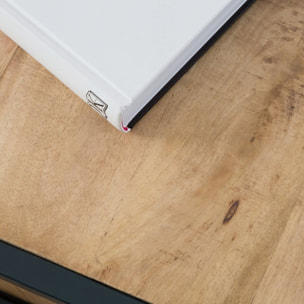 Table basse Boston -bois massif de manguier-couleur bahamas naturelles 90 x 40 x 90 cm