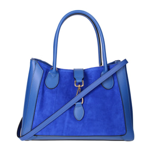 Borsa a mano Jordana da donna In Vera pelle Made in Italy 35x25,5x15 cm