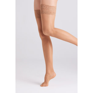 Calze autoreggenti beige 20 denari