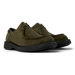 Scarpe stringate - CAMPER Norman - Verde - Pelle scamosciata