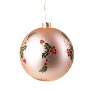 Sfera con agrifoglio - Pezzi 6 - ORO - Bianchi Dino SpA