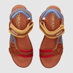 Sandalias de Tejido - Multicolor - Tacón: 5 cm