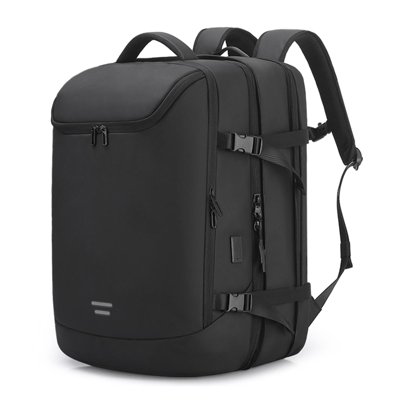 Zaino espandibile da 36L/50L con strato impermeabile, porta laptop 17,3''. Presa USB esterna.