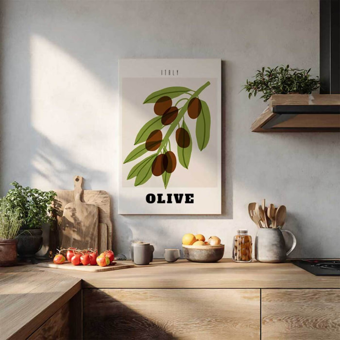Tableau Olive d’Italie Toile imprimée