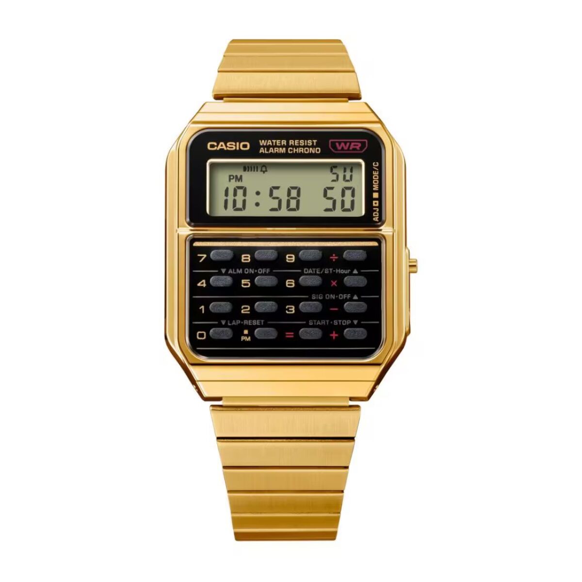 Reloj Casio CA-500WEG-1AEF Unisex Digital Cuarzo con Correa de Acero inoxidable