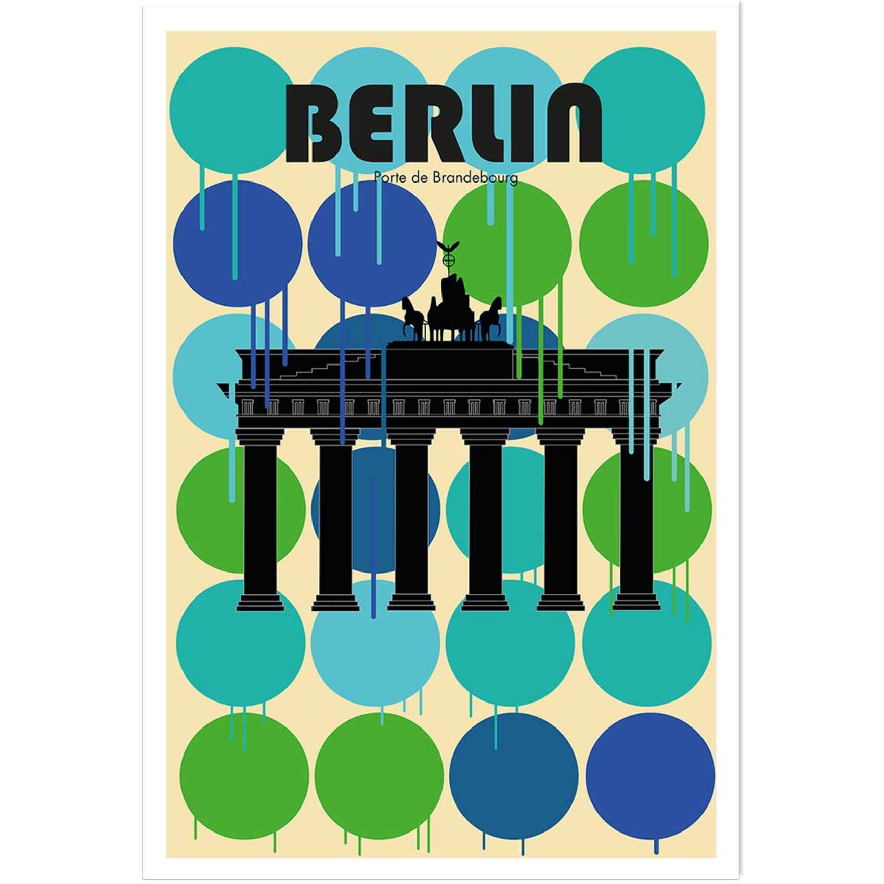 Affiche berlin brandenburger tor Affiche seule