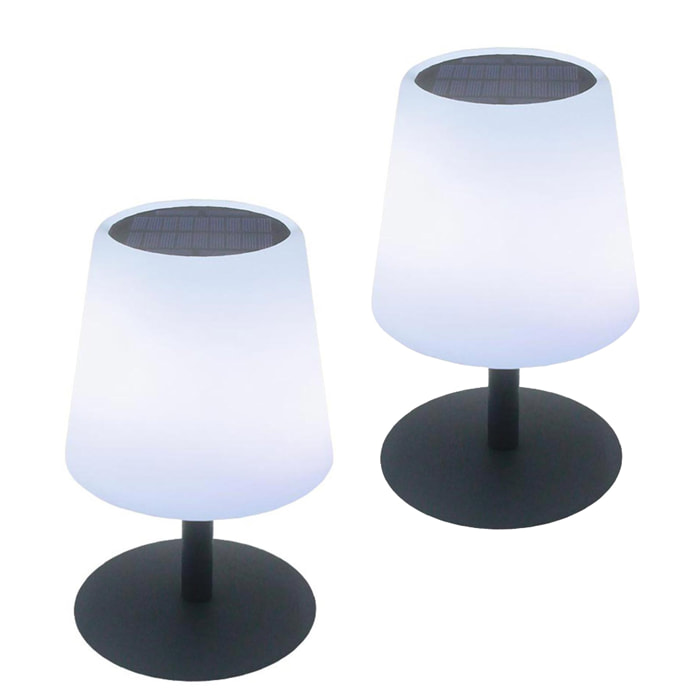 2 Lampes de table solaire STANDY TINY SOLAR H25cm