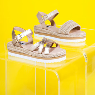 Sandalias de platino para niña B&W