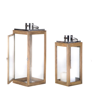 Lanterna Legno - Pezzi 1 - 20xH53x20cm - Bianchi Dino SpA