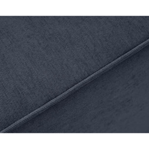 Topaze - canapé 3 places - convertible avec coffre - en tissu - Bleu
