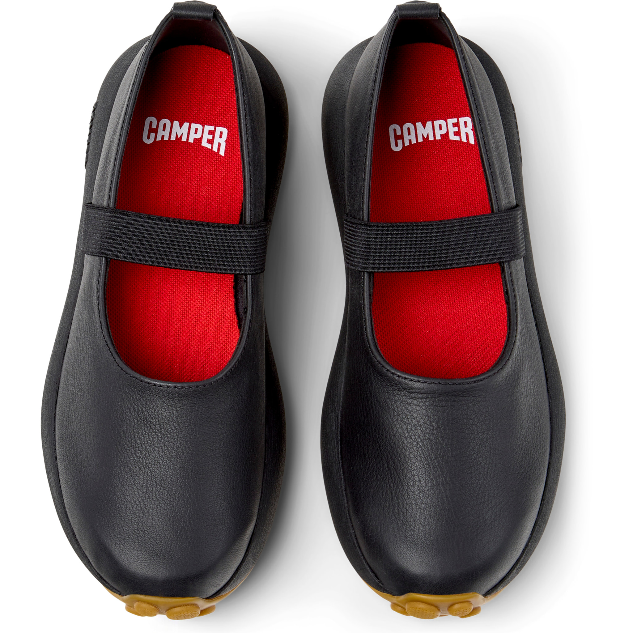 Bailarinas - CAMPER Pelotas Athens - Negro - Cuero liso