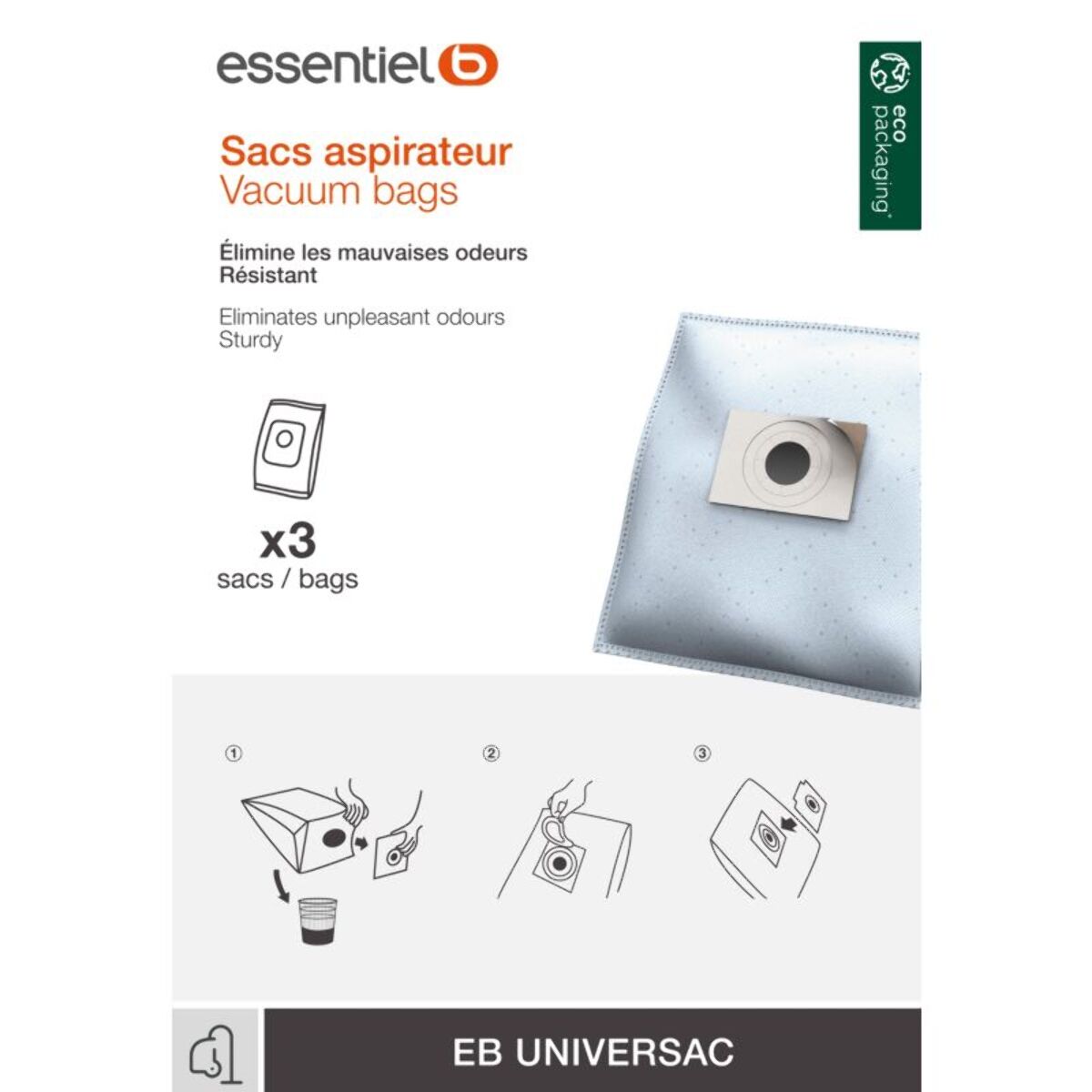 Sac aspirateur ESSENTIELB EB UNIVERSAC