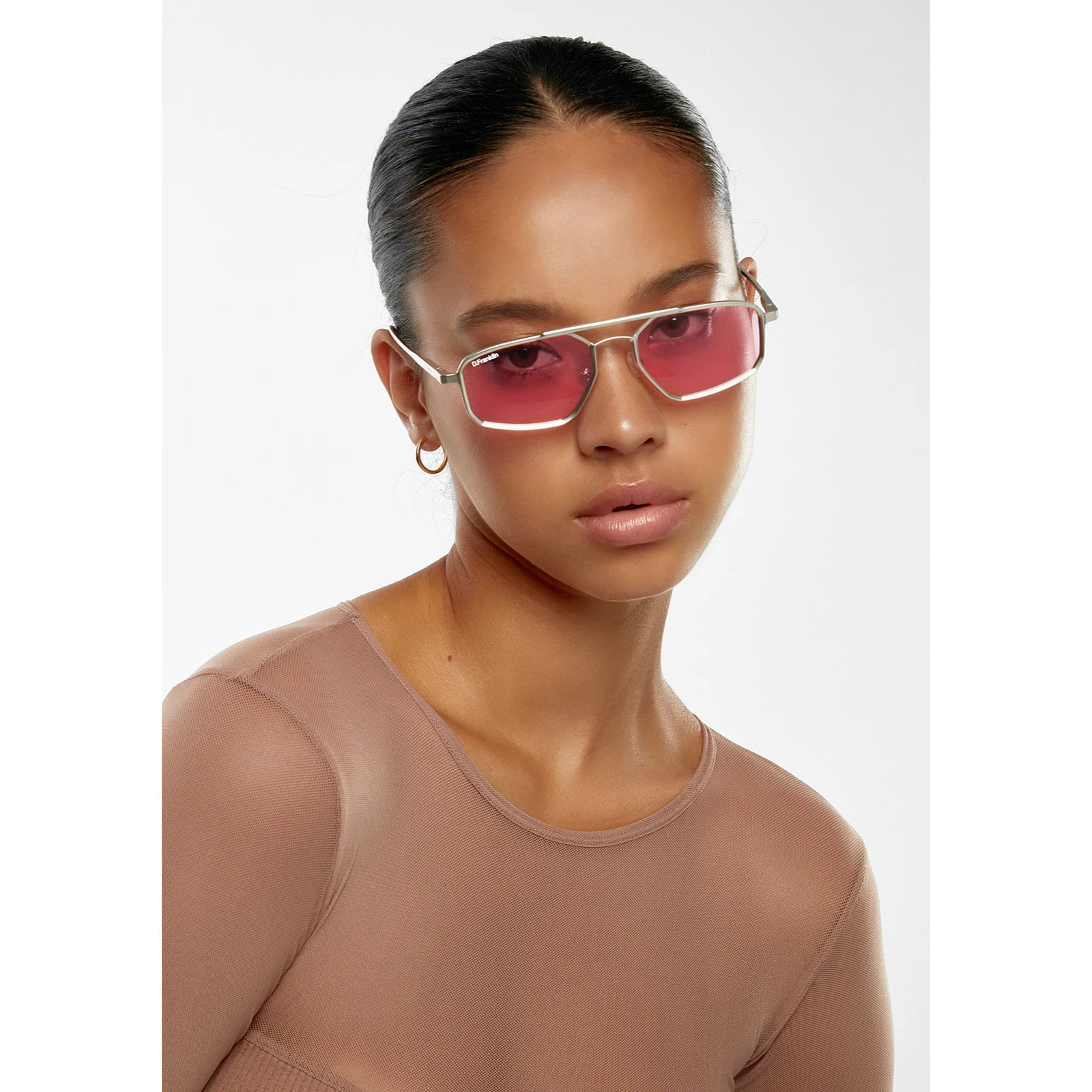 Gafas de Sol Muni LA Silver / Pink D.Franklin