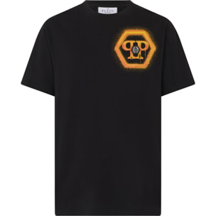 PHILIPP PLEIN Round Neck T-Shirt Spray Hexagon