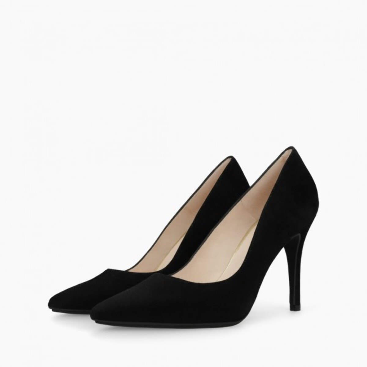 ZAPATOS DE SALÓN NEGROS ANTE RAMIN-GO