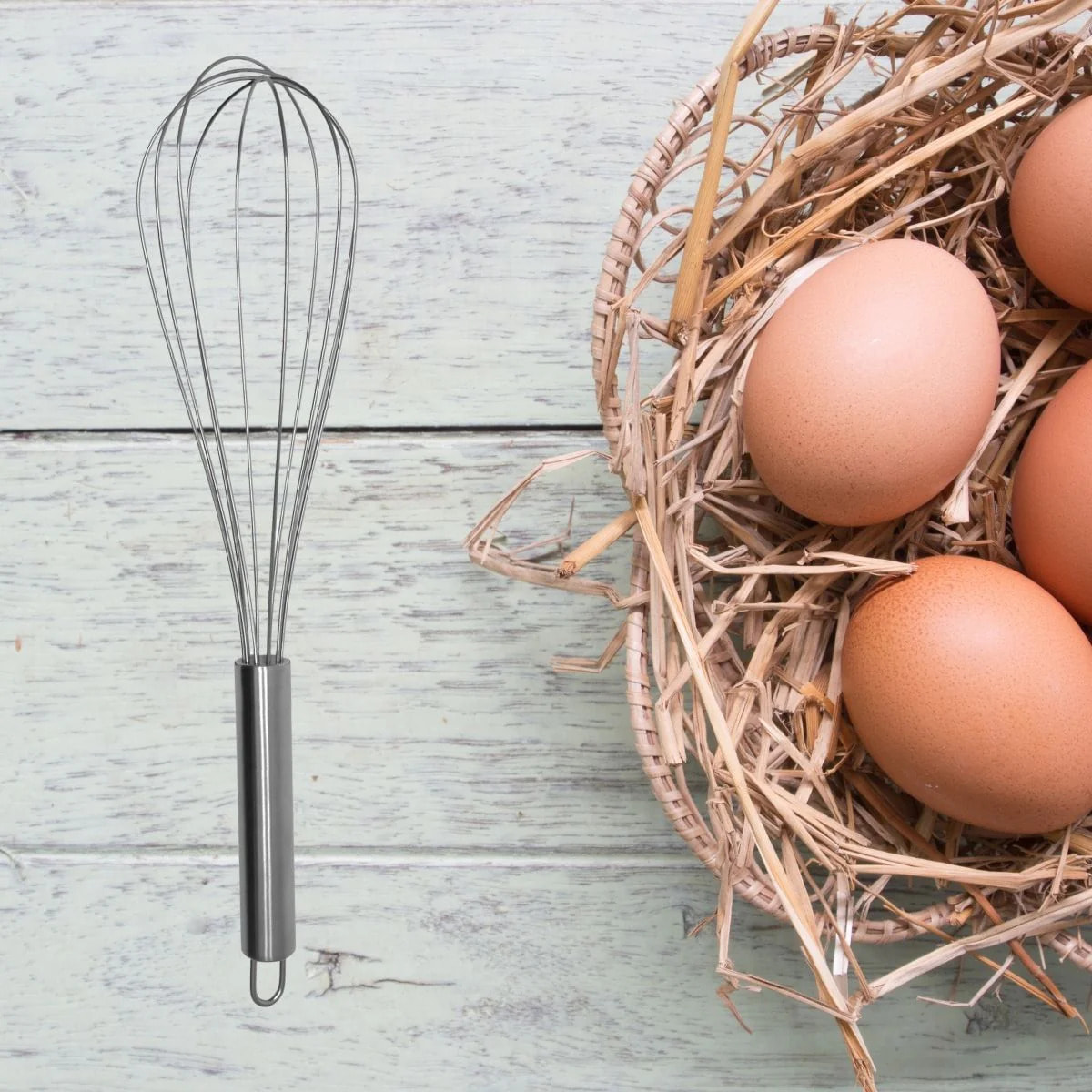 Fouet de cuisine et de pâtisserie en inox 32 cm Fackelmann Elemental