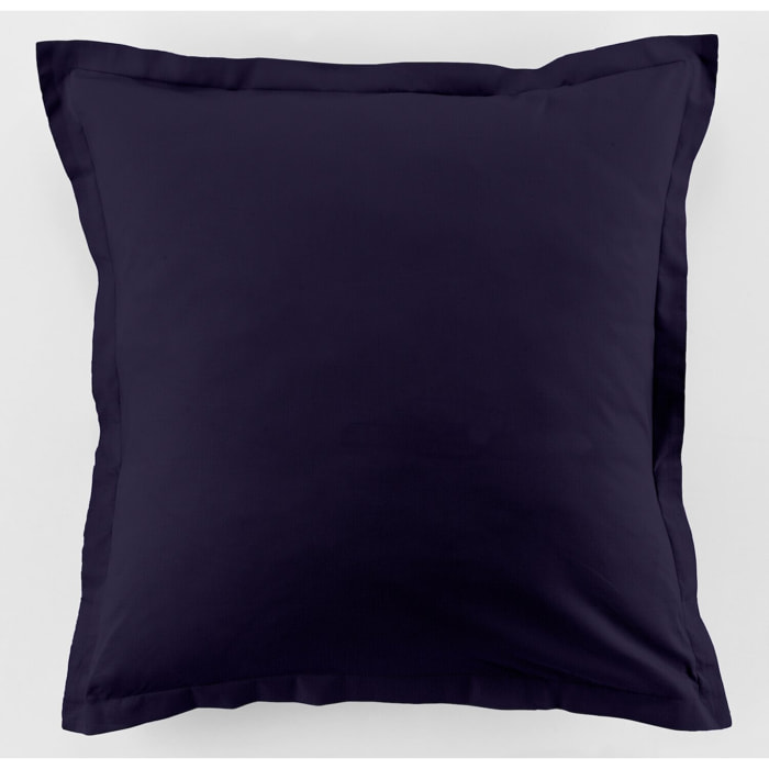 Parure De Drap 3pcs 100% Coton 57fils + 2 taies Bleu Imperial