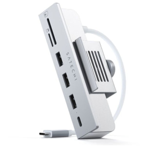 Hub USB C SATECHI USB-C/Multiports 6 en 1 iMac 24'' gris