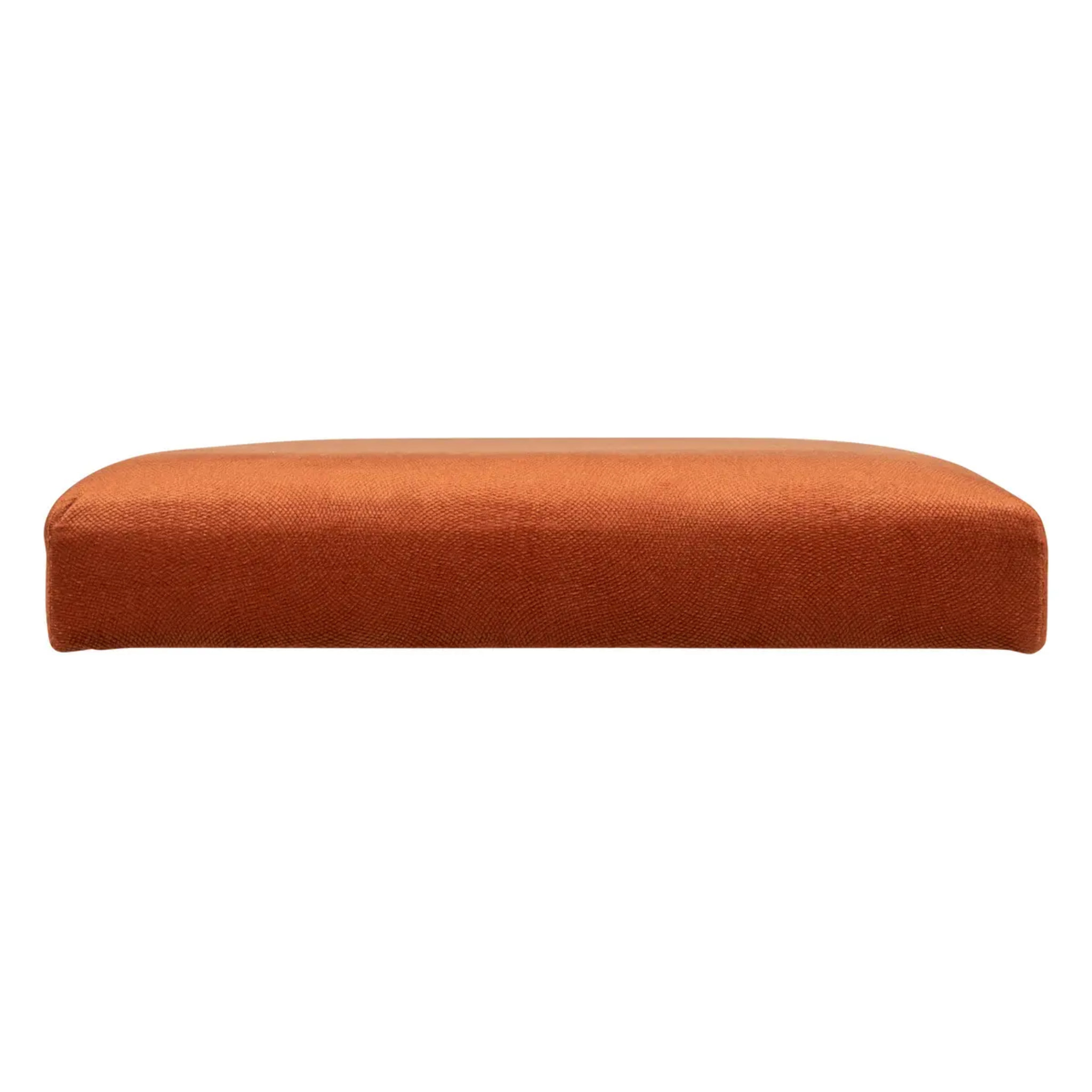 Pouf pliant double "Lilou" en velours 76x38cm ambre