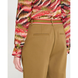 Pantaloni con nastro logo