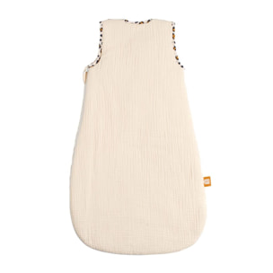 Gigoteuse bébé hiver en gaze de coton détails léopard