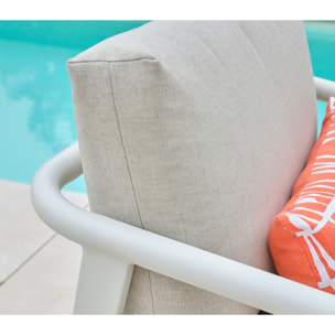 Salon de jardin en aluminium - 5 places - FONTANA BLANC