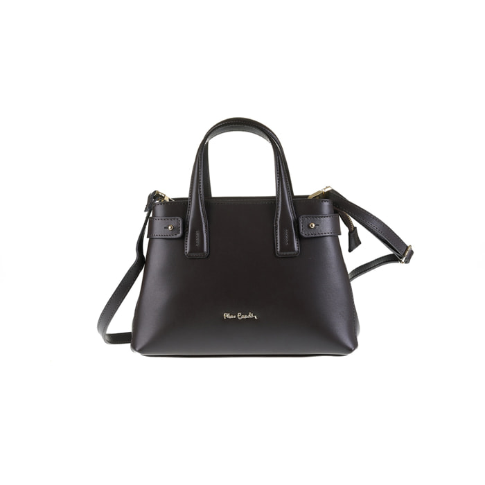 Borsa a mano da donna Made in Italy - Modello Edera Pro - 100% pelle - 27.5 x 20.5 x 10.5 cm