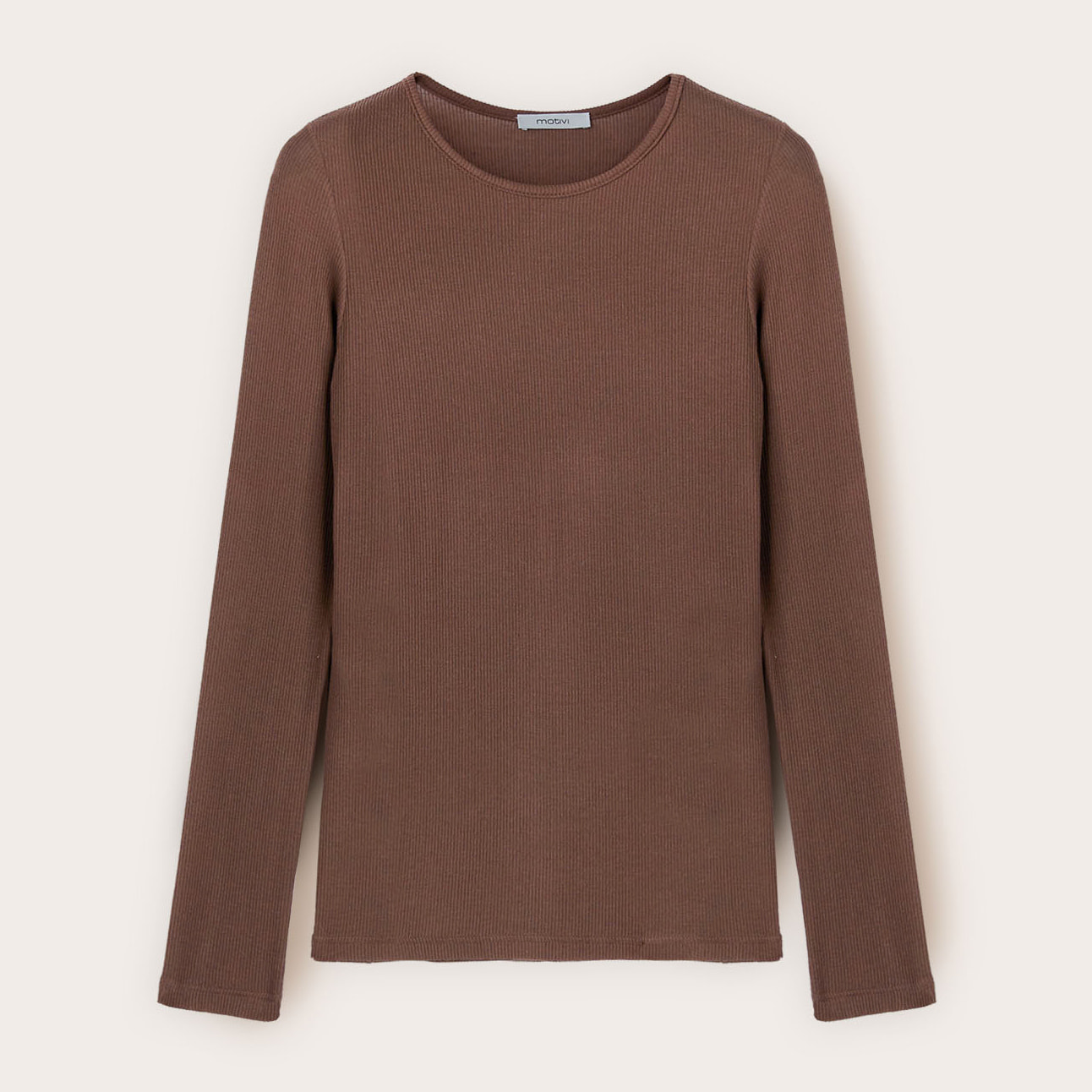 Motivi - T-shirt sottogiacca misto cachemire - Marrone
