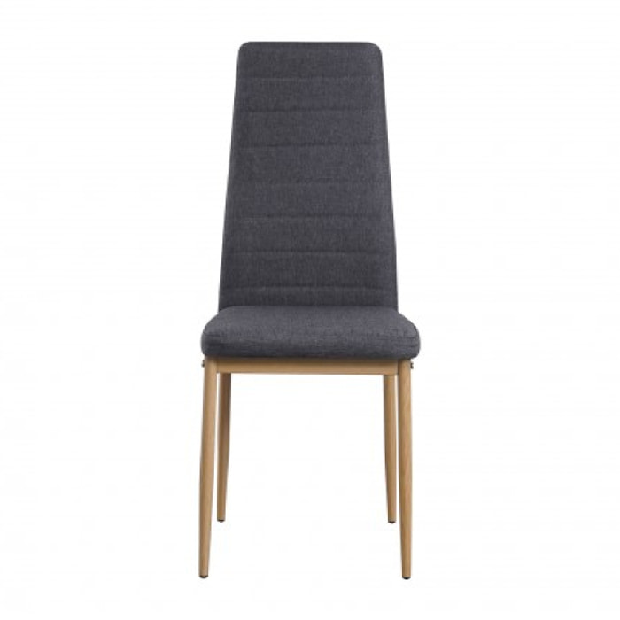 Chaise Carla Gris Anthracite X4