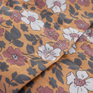 Parure housse de couette imprimé 100% gaze de coton - verone