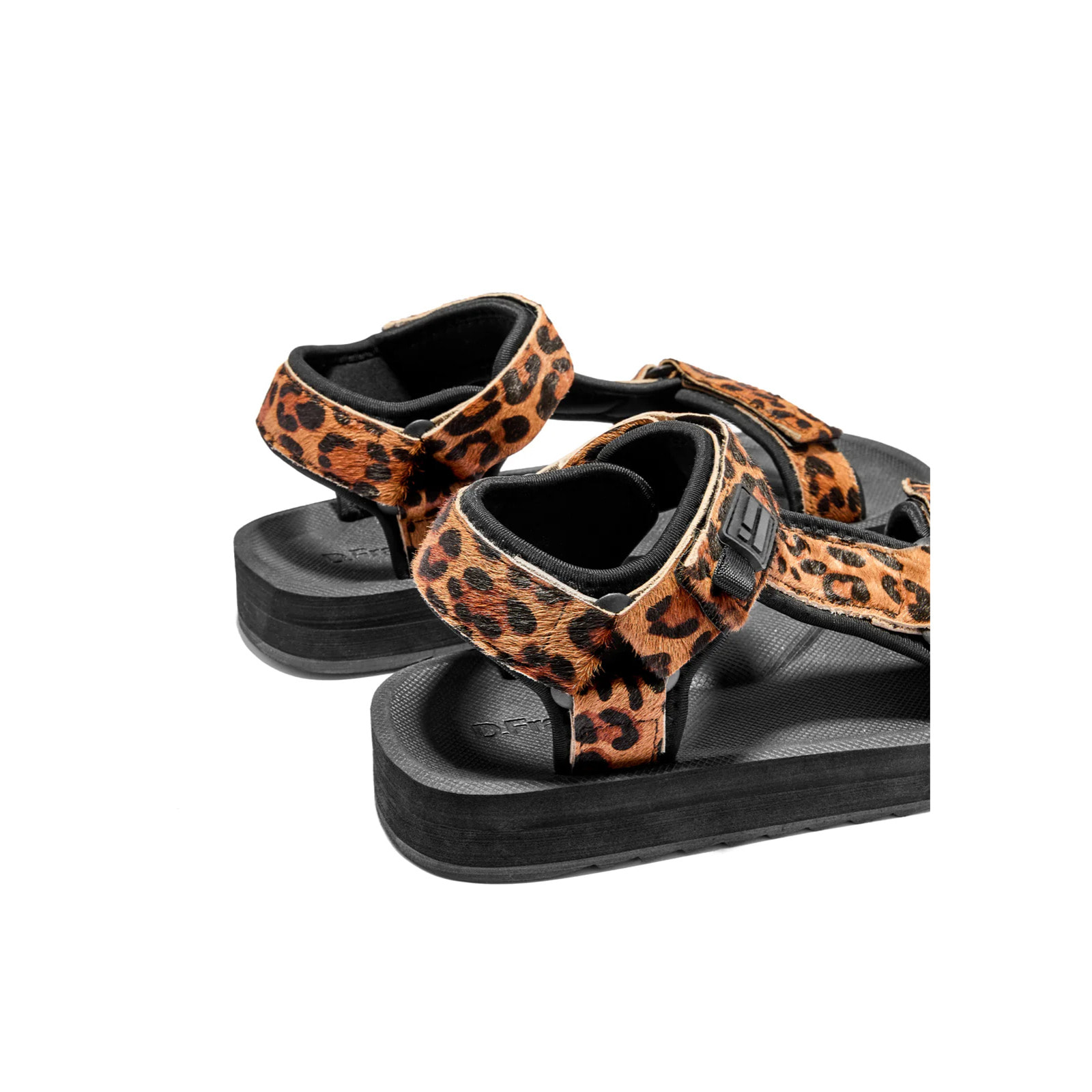 Sandalias de Tiras de  Mujer con Estampado en Leopardo