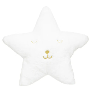 Coussin enfant étoile blanc 39x39cm