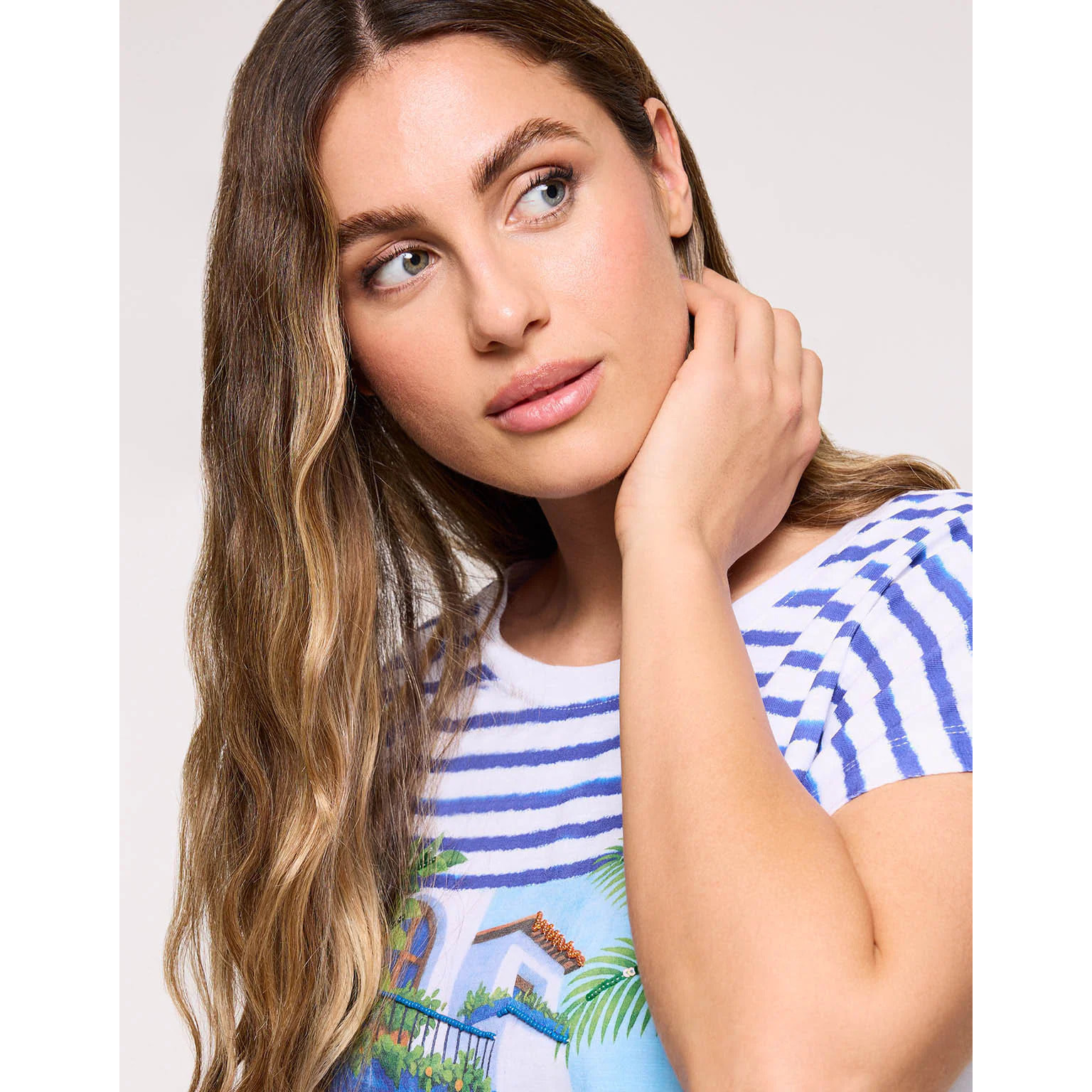 Camiseta Manga Corta Azul - Rilina