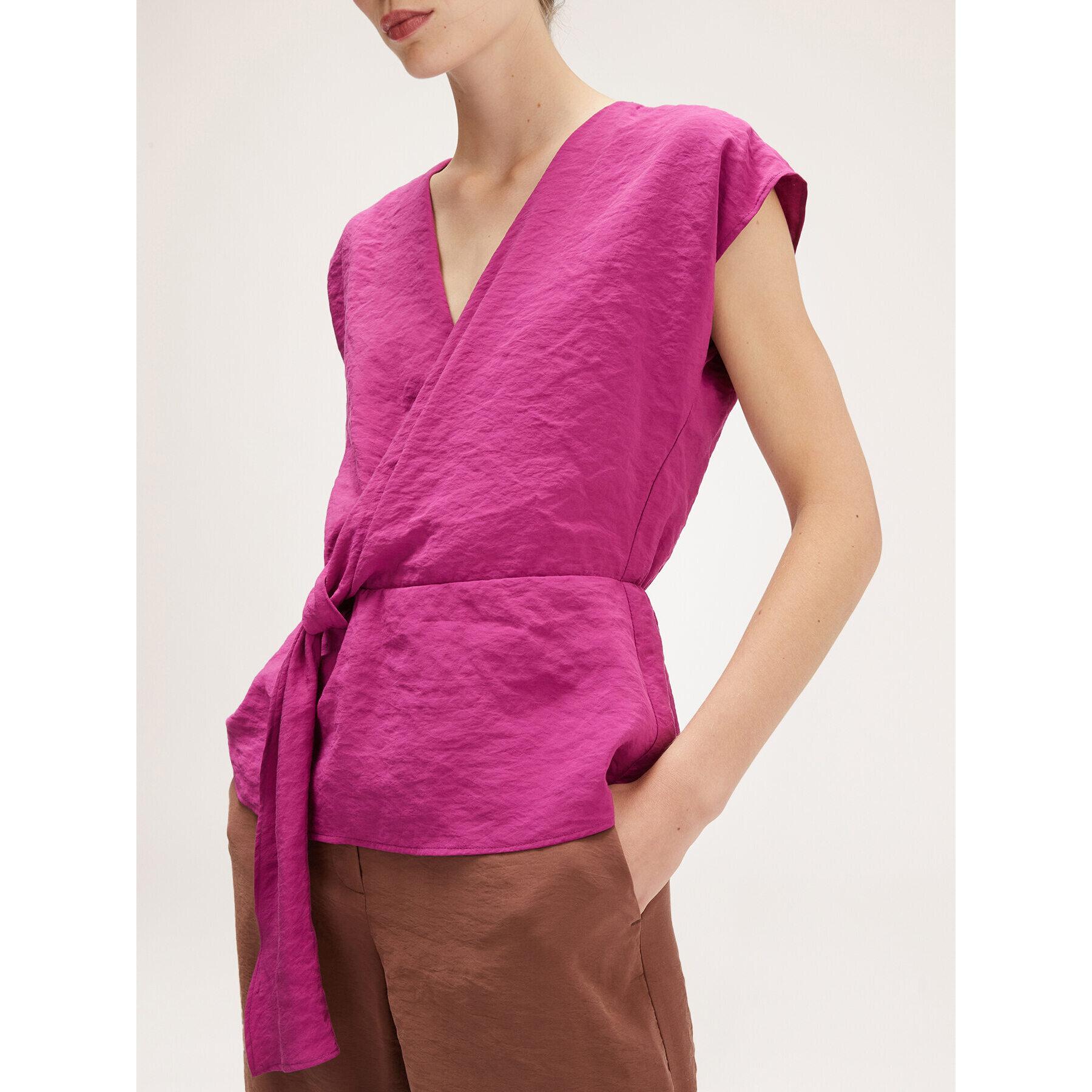 Motivi - Blusa a kimono misto modal - Viola