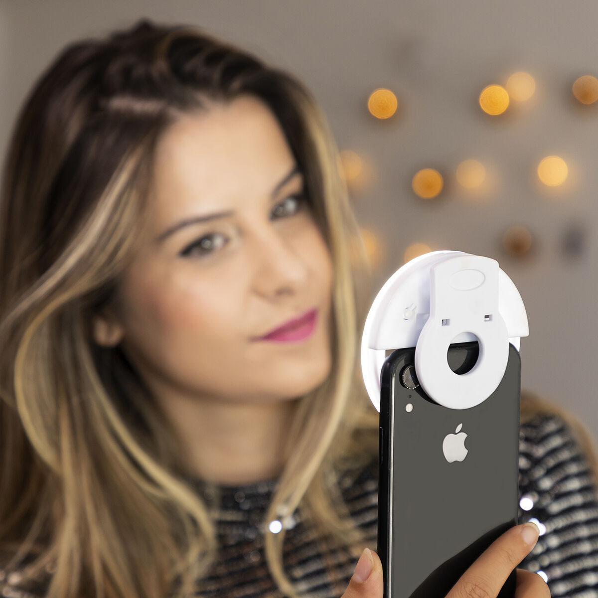 Anneau Lumineux pour Selfie Rechargeable Instahoop InnovaGoods