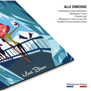 Tableau pause à l'aiguille du midi Tableau alu Dibond