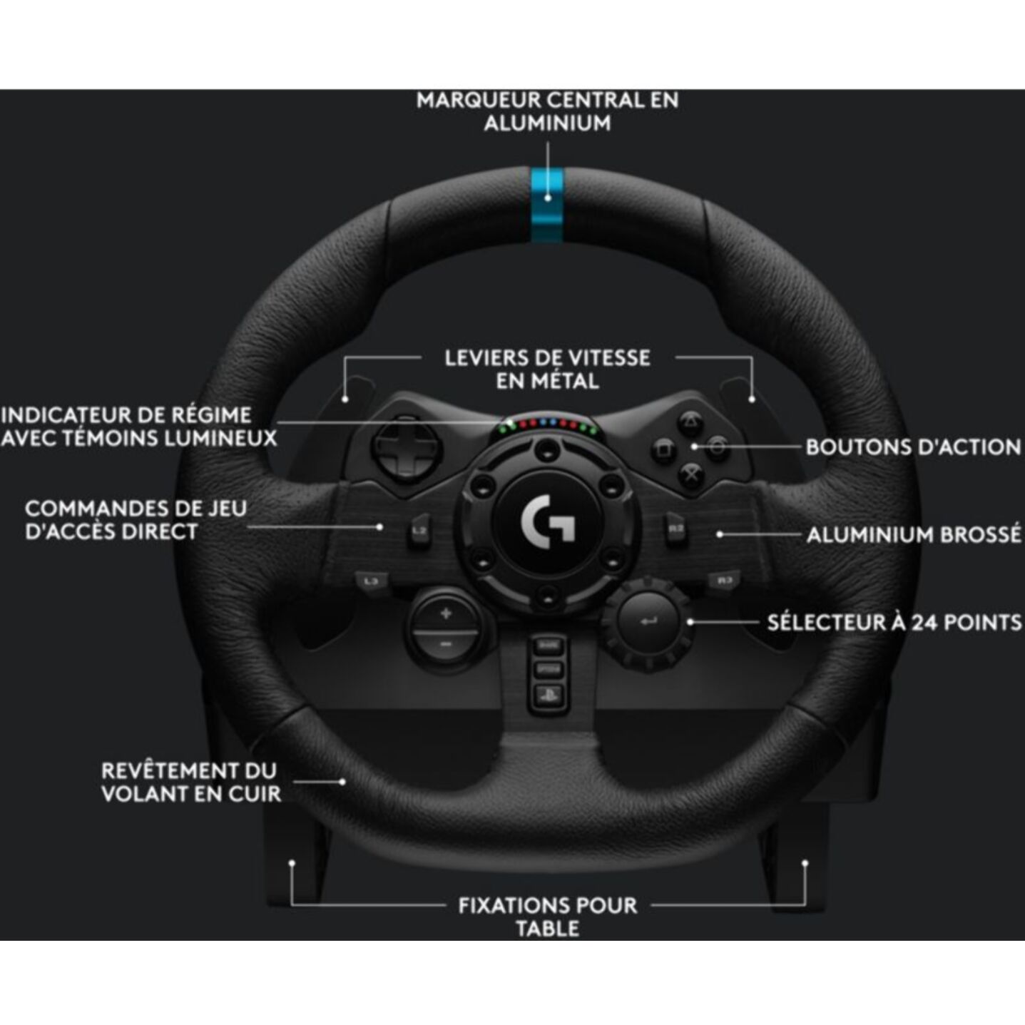 Volant + Levier de vitesses + Pédalier LOGITECH G923 SE Playstation