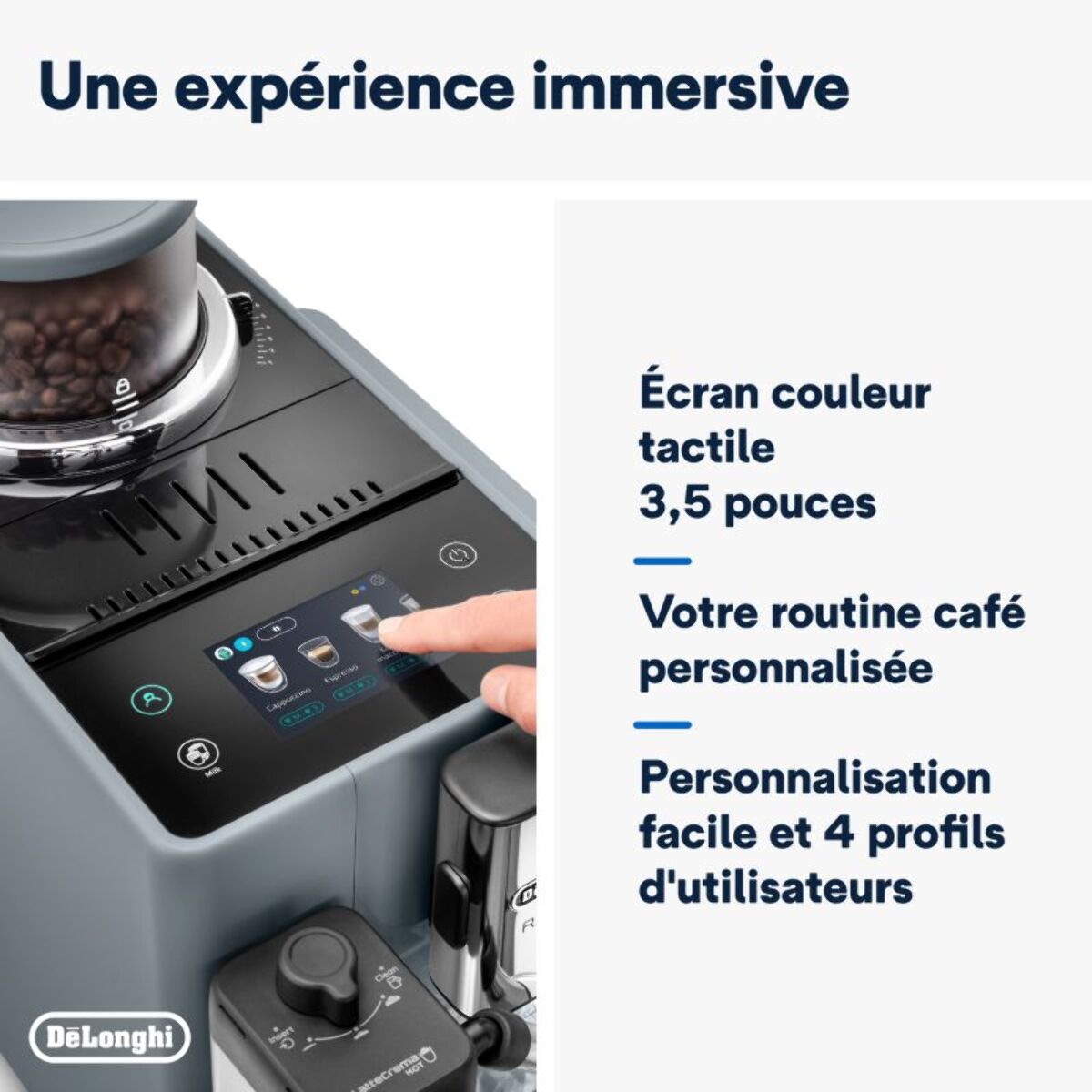 Expresso Broyeur DELONGHI rivelia latte FEB4455.G