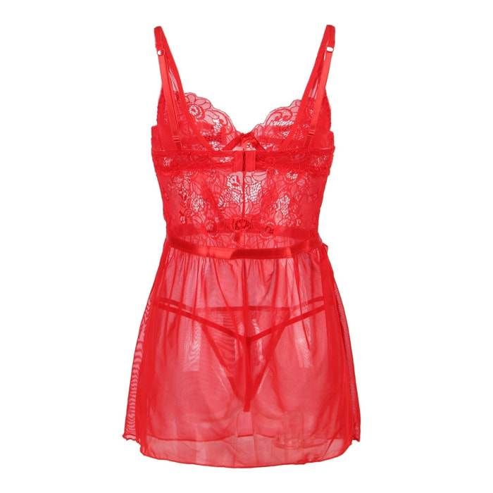 Babydoll SHORTLY Rojo, Intimax