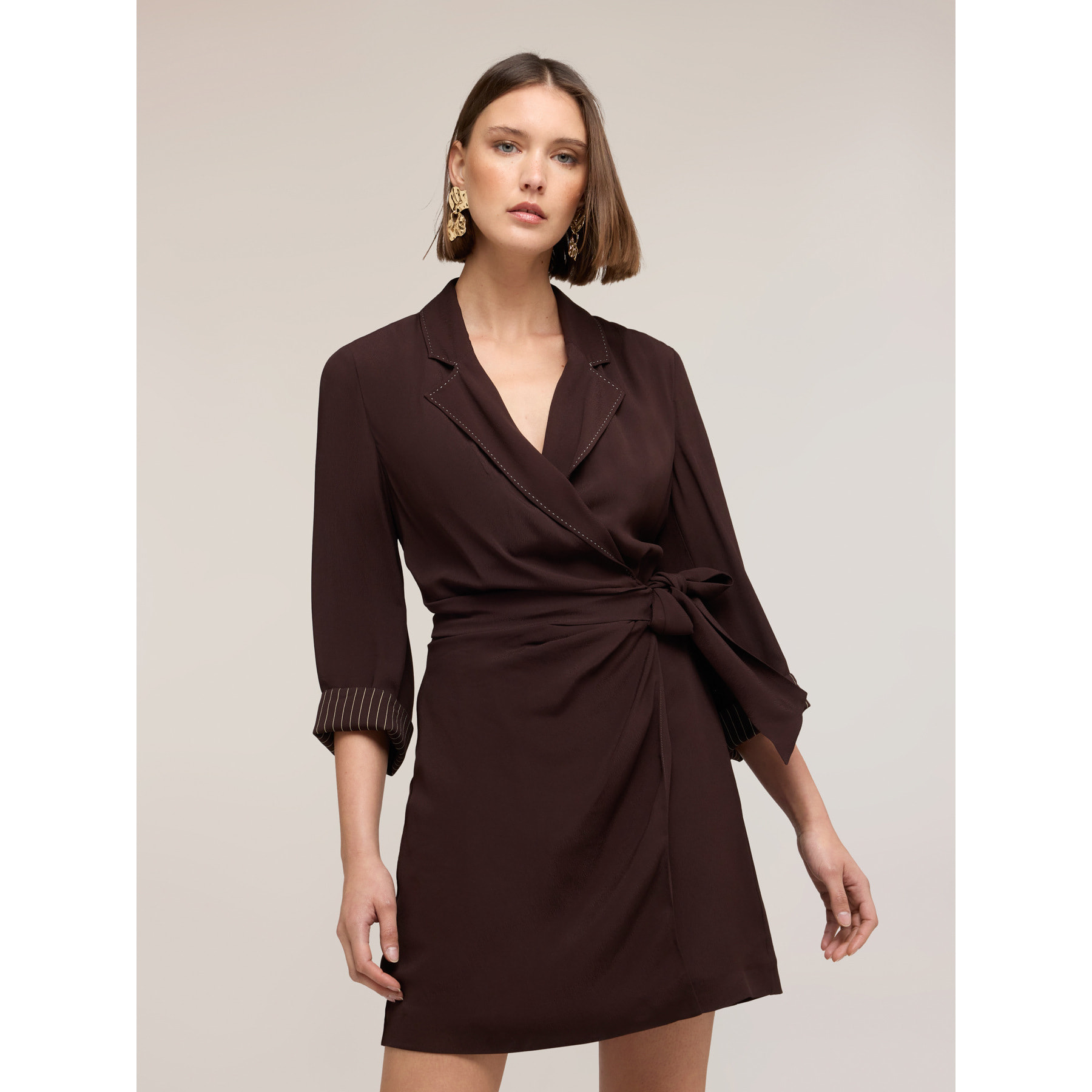 Motivi - Vestido camisero The Tailoring Lab - Marrón