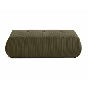 Onyx - pouf d'appoint - en velours côtelé - Vert