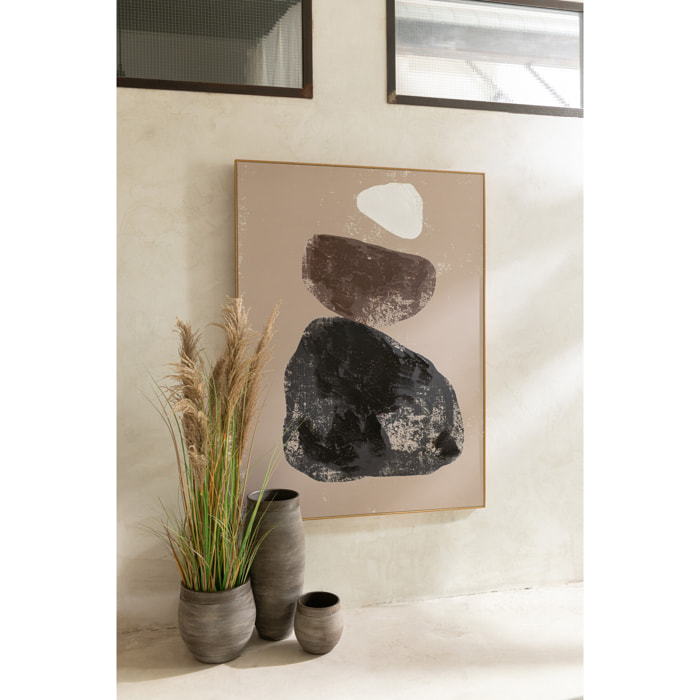 J-Line cache-pot Gio - céramique - marron - medium - Ø 25 cm