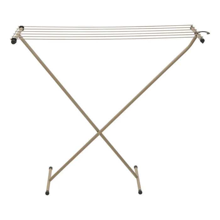Étendoir à linge accrochable Sahana pont 6 m pliable beige