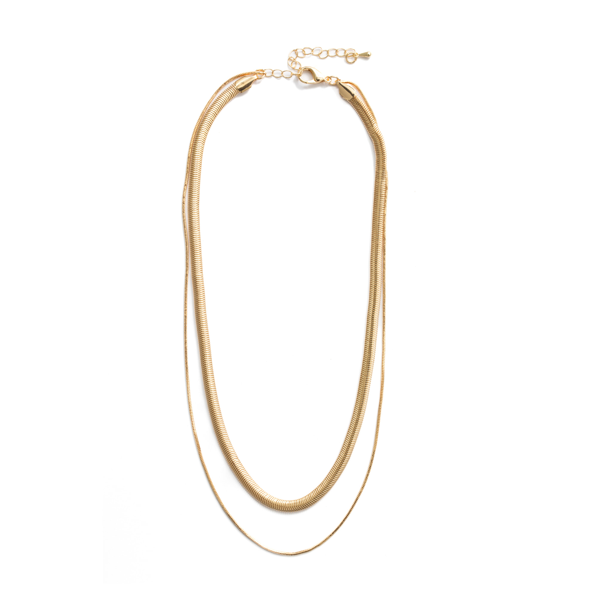 Collar acabado en oro amarillo de 18k