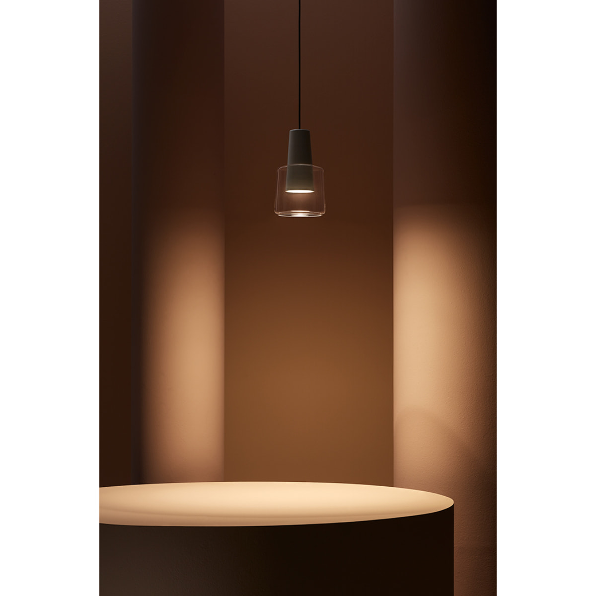 LEDS C4 Colgante Khoi Surfaced LED 22.7 Blanco cálido - 3000K ON-OFF Blanco 907lm