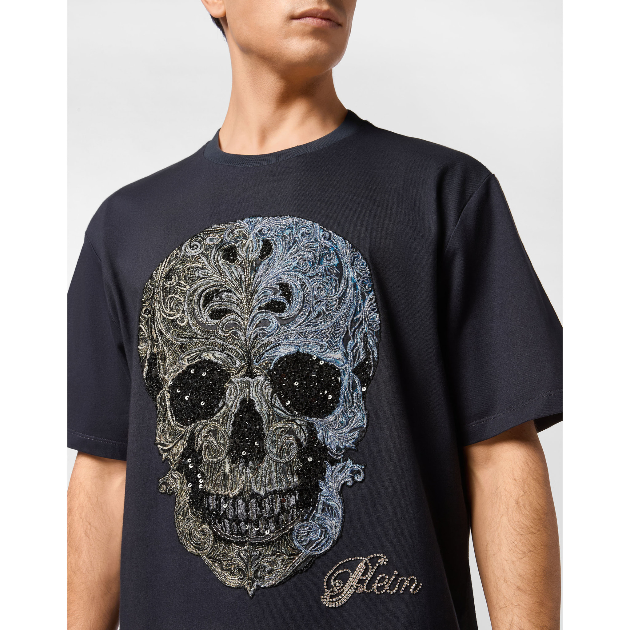 PHILIPP PLEIN Camiseta Cuello Redondo Ss SKULL