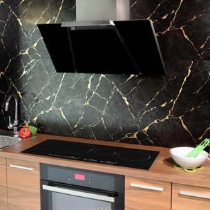 Crédence adhésive - MARBRE NOIR SABLÉ - 60x200cm