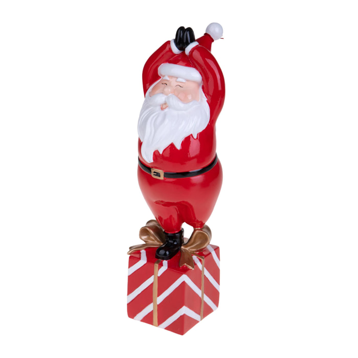 Babbo Natale con mani giunte - Pezzi 1 - H 32,5 cm - Colore: Rosso - Bianchi Dino